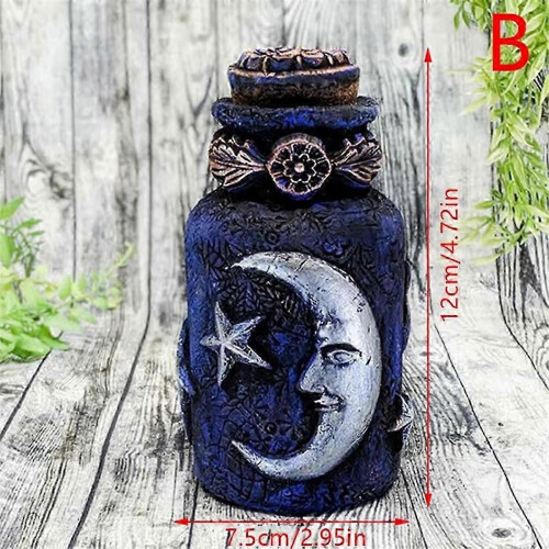 Retro Decorative Bottles, Retro Decorative Ornaments, Celestial Decor Moon, Jar Potion Bottle A 2