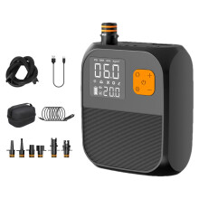 Electric Air Pump Paddle Board 25 PSI Portable Air Compressor for Inflatable Pillows and Air Mattress