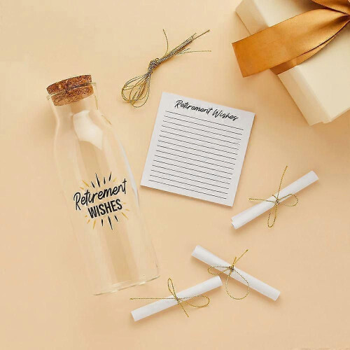 Retirement Wishes in a Glass Bottle 2