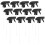 12 Pcs Trigger Sprayer Bottle Nozzle - 28/410 Neck Bottle Size 3