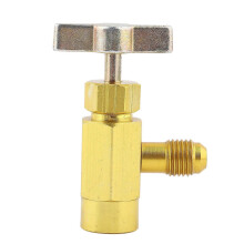 Bottle Opener Valve Tool High Accuracy 1/4 SAE Thread for Refrigerant Bottles 1/2ACME TT12141/2ACME