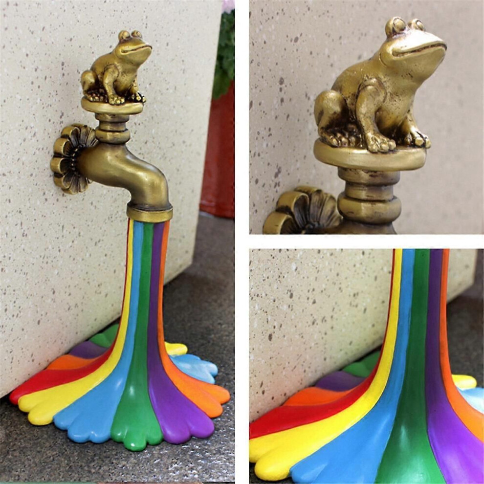 Decorazione Della Scena Della Statua In Resina Arcobaleno Fluente Decorazione Della Stanza Decorazione