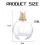 5Pcs 50ML Bottle Small Cosmetic Atomizer Perfume Bottles Atomizing Container Glass Bottles for Travel 2