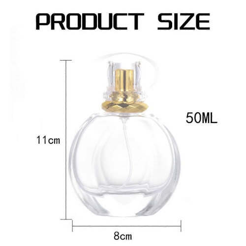 5Pcs 50ML Bottle Small Cosmetic Atomizer Perfume Bottles Atomizing Container Glass Bottles for Travel 1