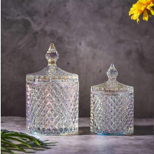 Crystal Glass Candy Jar Astiat Kannella Apteekkipurkki Wedding Candy Buffet Jar - JA - MXBC