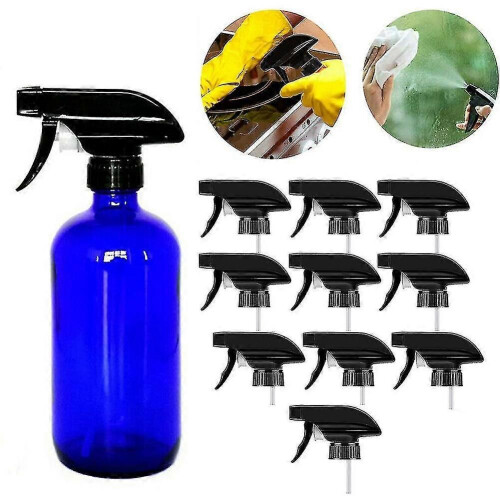 Scarlett 10 Piece Replacement Spray Nozzle Trigger Top 28/410 Bottles Black 1