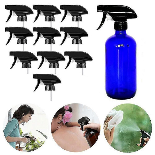 Scarlett 10 Piece Replacement Spray Nozzle Trigger Top 28/410 Bottles Black 2