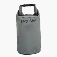 Grey 5l Capacity Mountaineering Outdoor Waterproof Bucket Bag Beach Bag Swimming Bag Diving Material Beach Bag Mountaineering Bag Dry Bag