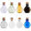 8pcs Mini Colored Glass Bottles Tiny Spell Jars Hexagon Potion Bottles Wishing Bottle Vials with Corks 1