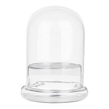 Copertura a cupola in vetro decorativo per vetrina, campana, terrario, trasparente 150x200mm
