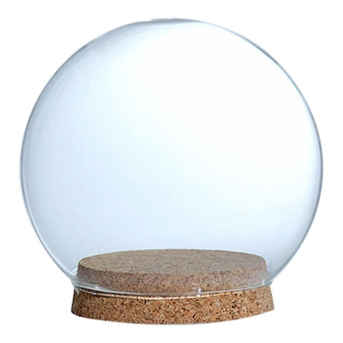 (12cm)Glass Flower Preservation Cloche Bell Jar