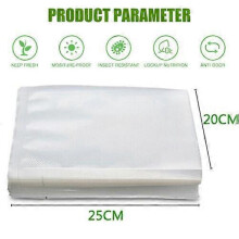 (B) 100pcs Textured Vacuum Seal Bags Vacuum Seal Wet and Dry Packaging Food Preservation Bags