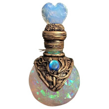 (white)Magic Moon Magic Potion Decorative Bottle Resin Crystal Gemstone Wishing Bottles