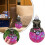 (pink)Magic Moon Magic Potion Decorative Bottle Resin Crystal Gemstone Wishing Bottles 5