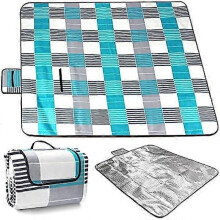 (200x300cm)200 x 200cm Picnic Blanket, Waterproof Portable Foldable Blanket, Sand Control Outdoor Beach Mat with Handles for Camping, Beach and Picnic
