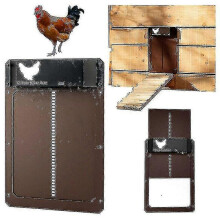 New Automatic Chicken Coop Door Opener Hen House Light Sensor Closer