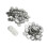Button Badge Parts Set 100pcs Round Rust-Resistant DIY 32mm Easy Printing Kit 9