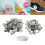 Button Badge Parts Set 100pcs Round Rust-Resistant DIY 32mm Easy Printing Kit 4