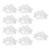 200Pcs Clear PVC Badge Film 32MM Multi-Purpose Protective Sheets 16