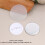 200Pcs Clear PVC Badge Film 32MM Multi-Purpose Protective Sheets 3