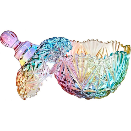 Colorful Glass Storage Jar for Candy and Cookie, 26oz / 750ml 1