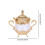 Sugar Container and Handle Canister Condiment Pot for Wedding Home Party 3