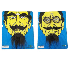 (style 5)Funny Costume Party Male Man Halloween Beard Facial Hair Disguise Game Black Mustache Party