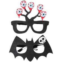 (style 5)Halloween Glasses Funny Party Glasses for Adults and Kids
