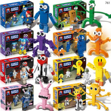 (761 complete set of eight boxes)Full Crown Rainbow Friends Complete Set of Minifigure Monster Boy Building