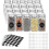 (6 PCS)Square Jar Kit Container With Lid Glass Jar 1