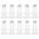 (Silver)10pcs Gingerbread Bottles Christmas Tree Pendant Transparent Bottle Empty Refillable Bottle 1