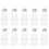 (Silver)10pcs Gingerbread Bottles Christmas Tree Pendant Transparent Bottle Empty Refillable Bottle 2
