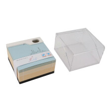 3D Memo Pad Sticky Notes Paper Craft DIY Home Decoration Holiday Gifts with Storage Box