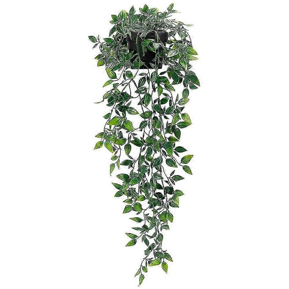 1 Pack Artificial Hanging Plants Potted Plants suitable for Indoor Outdoor Shelf Wall Decor
