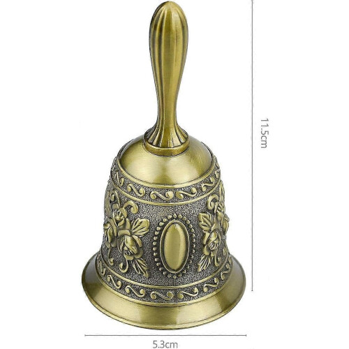(style1)Cloche  Main(Bronze antique), Sonnette Cloche de Table Service Bell 1