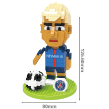 (Neymar) Fußball-Fußballspieler Star Mini-Baustein DIY Ziegel Kinder Puzzle Geschenk Spielzeug Neymar