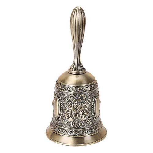 (style1)Cloche  Main(Bronze antique), Sonnette Cloche de Table Service Bell