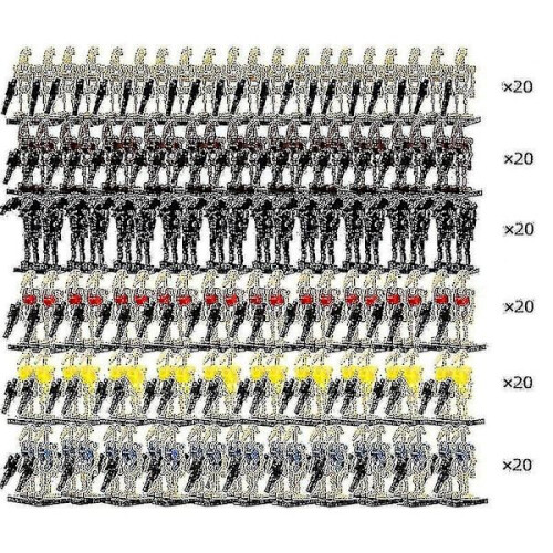 120 pezzi Super Battle Droid e B1 Battle Droids Army Star Wars Minifigures Building Blocks Giocattoli