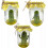 (Sad Pickle)Grumpy Pickle in a Jar Sculpture, Handmade Cute Emotional Support Pickle Gift 1