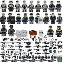 22 pièces de blocs de construction de la police militaire Minifigure
