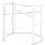 (Silver)Beverage Dispenser Stand Round Base 20cm Support Bracket Cold Water Jug Holder 3