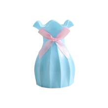(Blue)Plastic Bottle Small Fresh Wedding Wedding Candy Box Personalized Companion European Lace Plastic