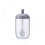 (style9360)2 PCS round spice jar gray 1