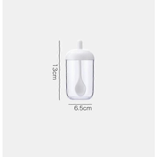 (style9361)2 PCS round spice jar gray 1