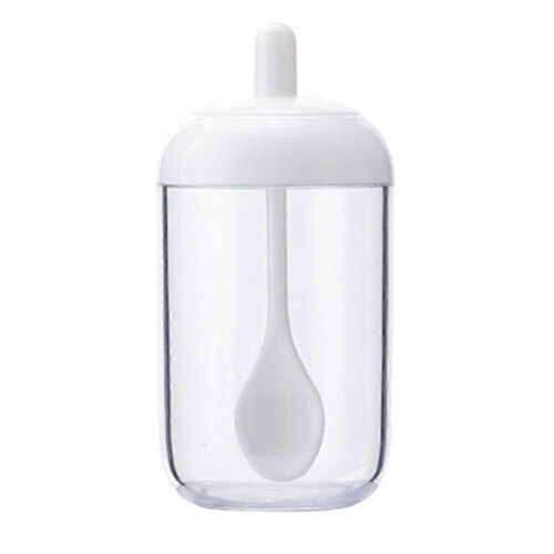 (style9361)2 PCS round spice jar gray