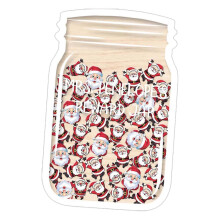 (Santa Claus)Christmas Tree Reward Jar Wood Santa Claus Snowman Kids Students Positive Behavior Achievement