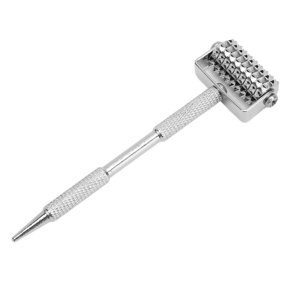 Trigger Point Roller Pen Stainless Steel Manual Meridian Reflexology Massager Ergonomic Diagnostic Ear Probe Roller