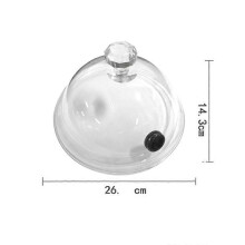 (288594.03)Cubierta de campana para fumar, infusor de humo, campana de cristal, cúpula de exhibición