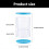 (Yellow  Blue mixed)Airtight Glass Kimchis Jar With Nonslip Base Functional Upsides Down Storage Solution 3