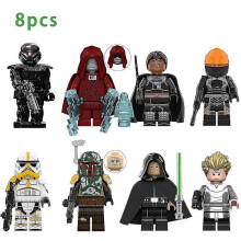 8 kpl Star Wars Dark Stormtrooper Figuurit Kootut Minihahmot Rakennuspalikat Lapsille Lahja